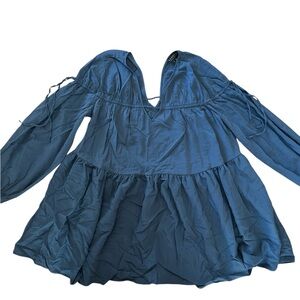 Blue Long Sleeve mini dress plus Sz 14/16